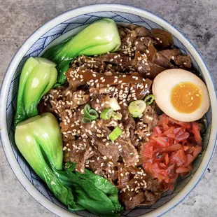Marinated Beef Rice Bowl