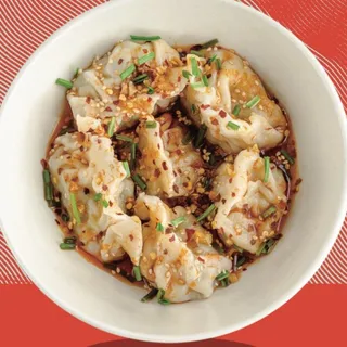 Spicy Wonton in Chili Oil .