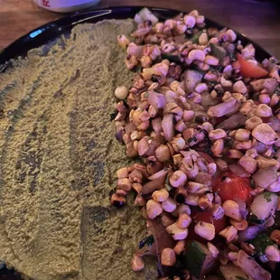 a plate of food on a table