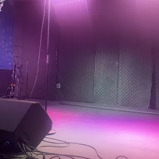 The back room before the comedy show started
