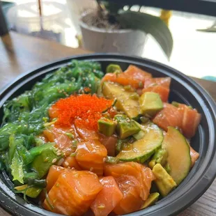 salmon poke bowl