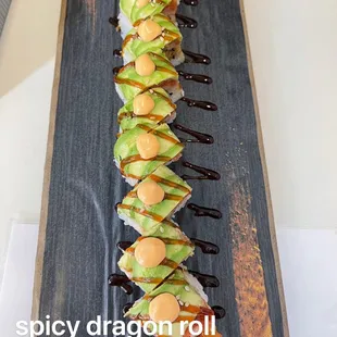 Spicy dragon roll