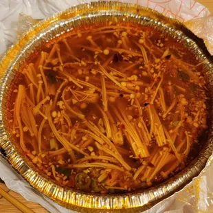 Enoki Mushrooms w.Garlic Sauce-