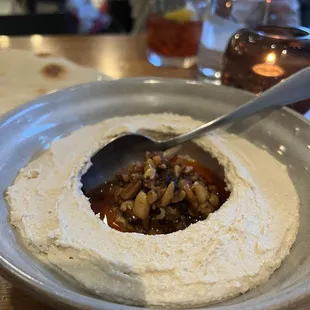 Harissa Peanut Hummus