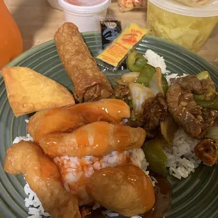 a plate of food