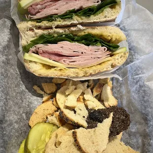 Ham, apple and Brie panini