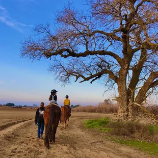 Trail ride after lessons