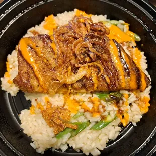 Ahi on Lemon Asparagus Risotto