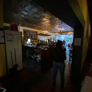 View of interior of the restaurant