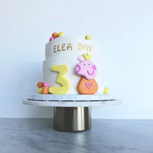 Custom cake. Peppa pig cake