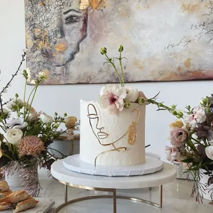 Anniversary and designer custom cake