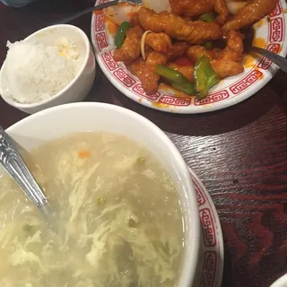 Tofu Egg Flower Soup