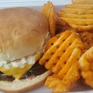 These smoked slawburgers are great.