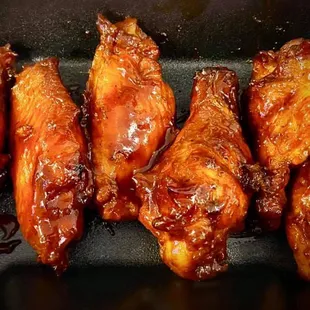 Smoked wings in sauce
