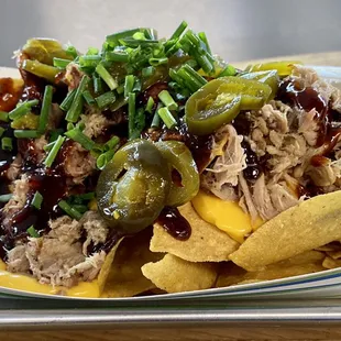 Pulled pork nachos