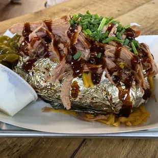 Pulled Ham Loaded Potato