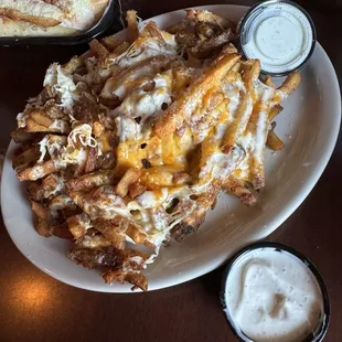 1/2 order of cheesy fries with the BEST ranch