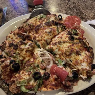 Small everything pizza. That sausage tho!!