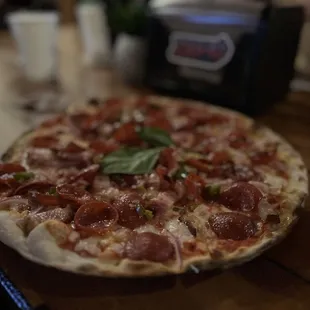 pepperoni and basil
