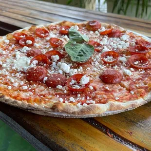 pizza, food