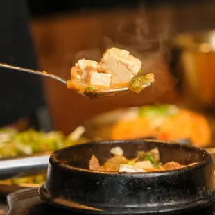 Warm, rich, and full of flavor--our kimchi soup at Ziggle is the perfect pairing for your Korean BBQ feast.