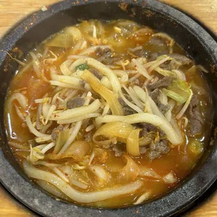 Spicy Noodle Soup with Bulgogi