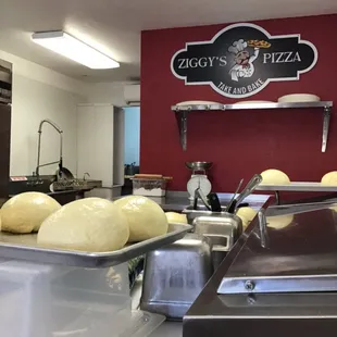 Dough balls waiting to become pizza pies