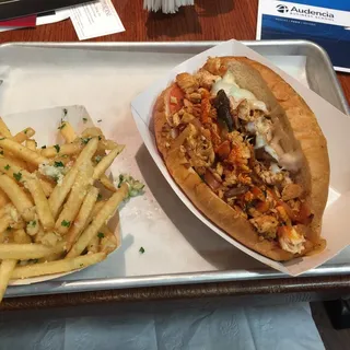 Buffalo Chicken Cheesesteak Sandwich