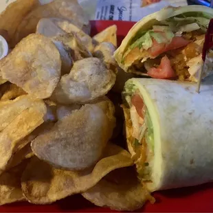Buffalo chicken wrap