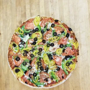 a variety of toppings
