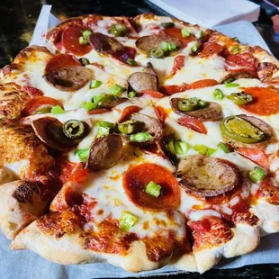 pizza, food
