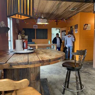 Front order counter. Order first, then sit!