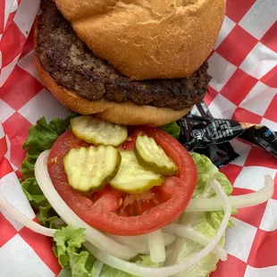 My beautiful burger to go