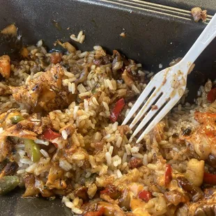Salmon/shrimp Rice bowl