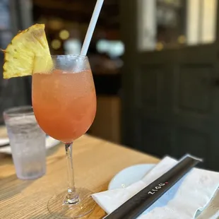 Pineapple watermelon sake