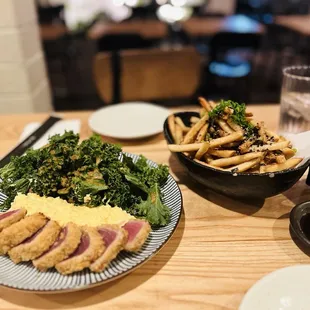 Hawaiian Ahi Cutlet ($26) &amp; Hurricane Fries ($9)