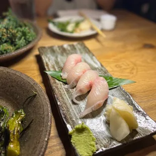 Amberjack nigiri - @rayz