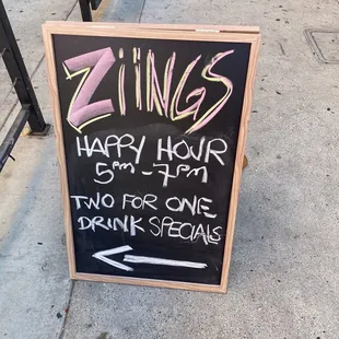 New happy hour.