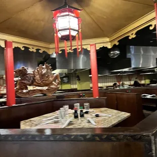 the dining area