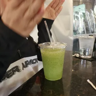 a person sitting at a table