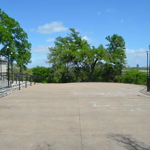 View of the patio facing north.