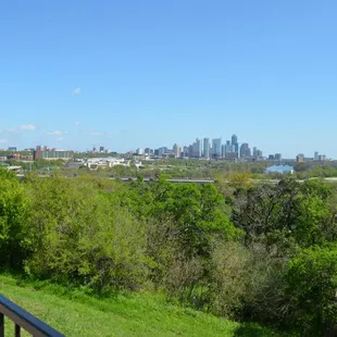 Photo from the outer edge of the patio overlooking Austin.
