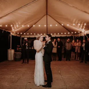 We added a tent for the dance floor in case of rain.