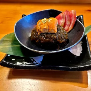 Fermented seaweed and Uni