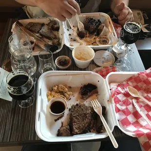 Brisket and beef ribs