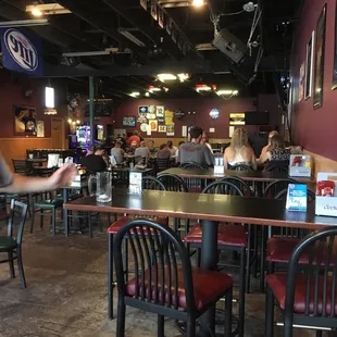 a man talking to a woman