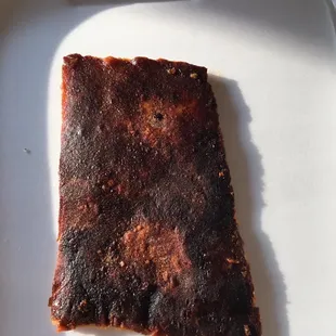 The food would have been good if the crust wasn't charred making it inedible. Unfortunately this has been a recurrent problem.