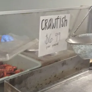 Nice big crawfish $6.99/lb!!  Bought in Alabama &amp; boiled in NOLA. Smells like they taste great .