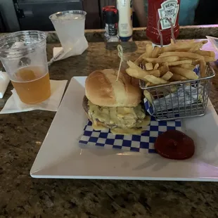 Beer Cheese &amp; Bacon Burger