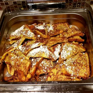 Breakfast Buffet. French Toast. Mrs. said this was very good.